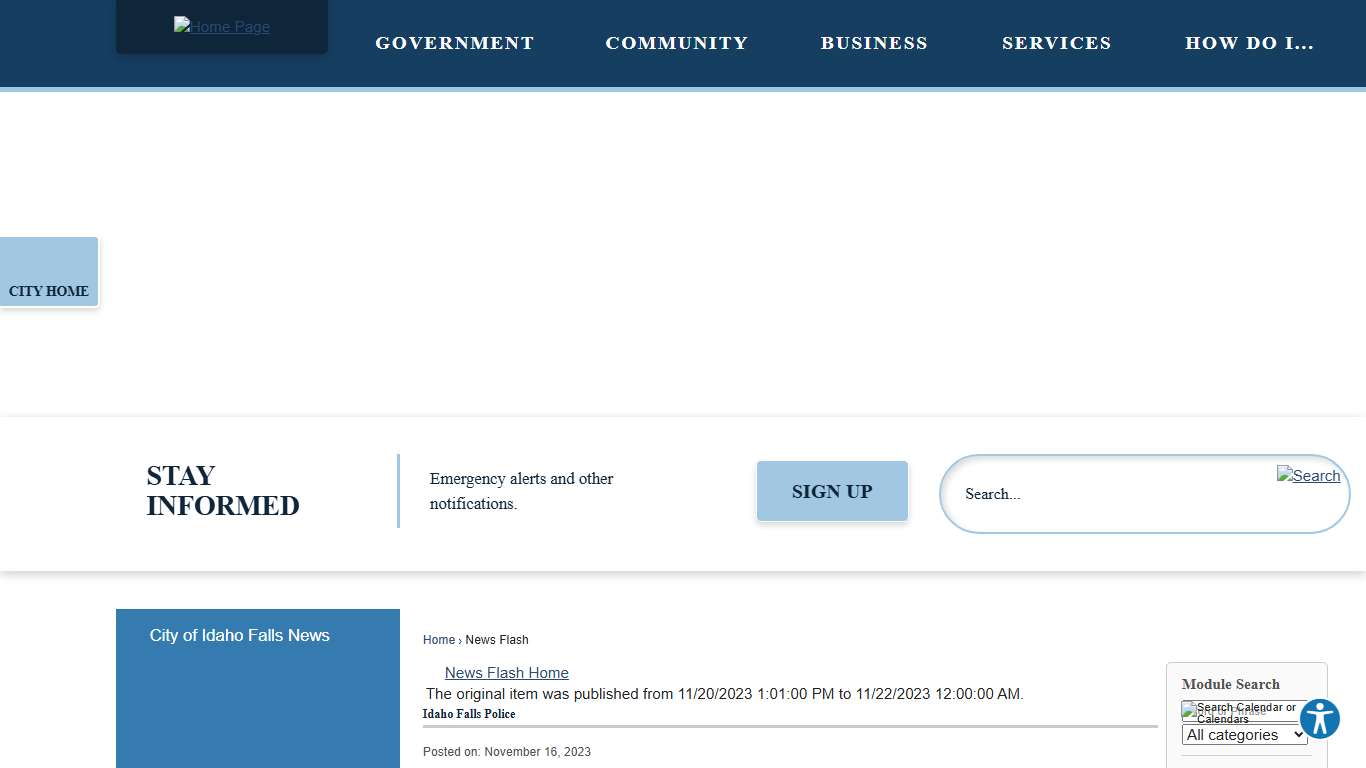News Flash • Idaho Falls, ID • CivicEngage